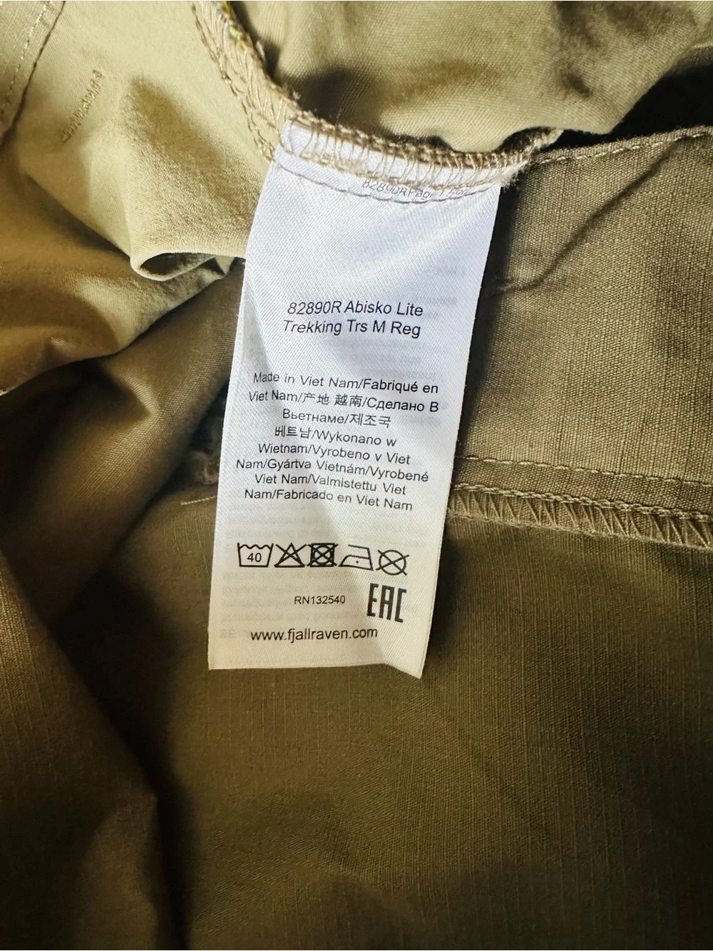 Fjallraven Abisko Lite Trekking Trouser Pants Green Laurel Men’s 30-31” Regular - Picture 8 of 12